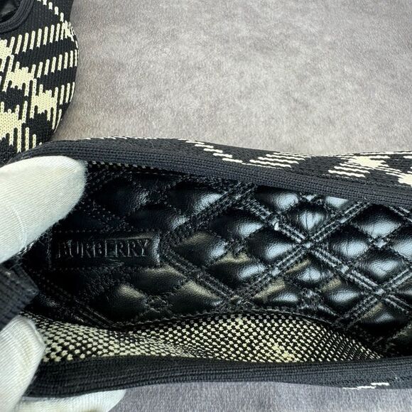 Burberry Check Knit Baby Ballerina Flats 40 - Picture 7 of 10